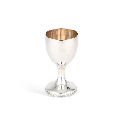 Lot 207 - AN IRISH SILVER GOBLET