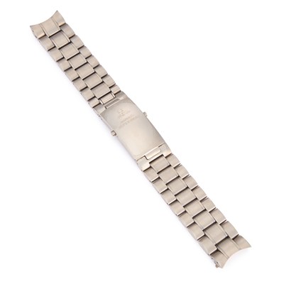 Lot 708 - A TITANIUM OMEGA WATCH BRACELET