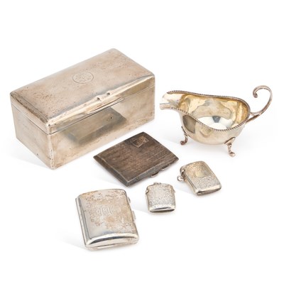 Lot 314 - A GROUP OF ASSORTED SILVER