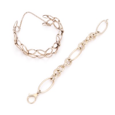 Lot 793 - TWO SILVER BRACELETS