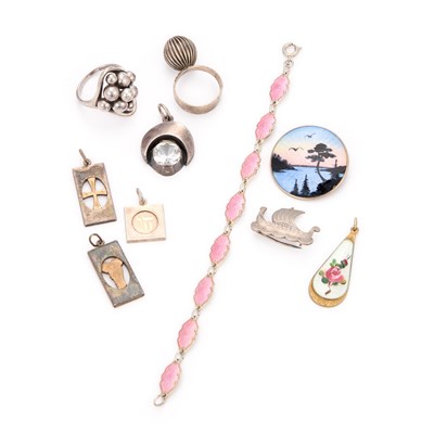 Lot 751 - A GROUP OF SCANDINAVIAN JEWELLERY