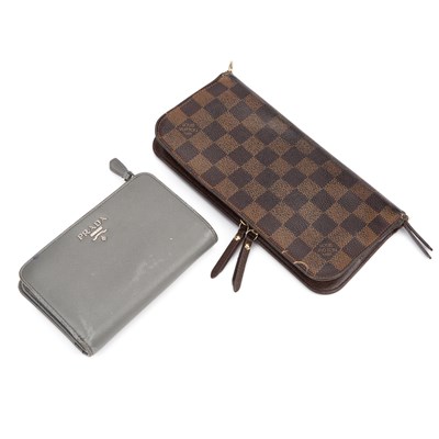 Lot 31 - A LOUIS VUITTON INSOLITE WALLET AND A PRADA PURSE
