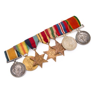 Lot 16 - A FIRST AND SECOND WORLD WAR AFRICA SERVICE MEDAL GROUP
