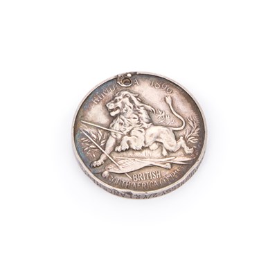 Lot 19 - A VICTORIAN BRITISH SOUTH AFRICA COMPANY RHODESIA 1896 MEDAL DISC