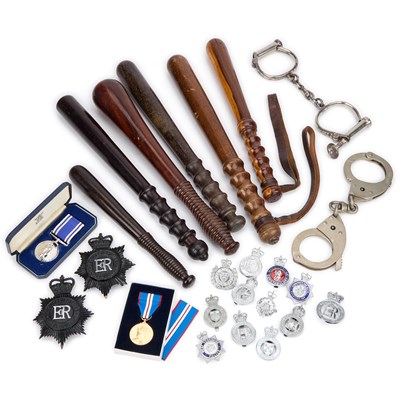 Lot 6 - A GROUP OF POLICE EQUIPMENT AND EPHEMERA