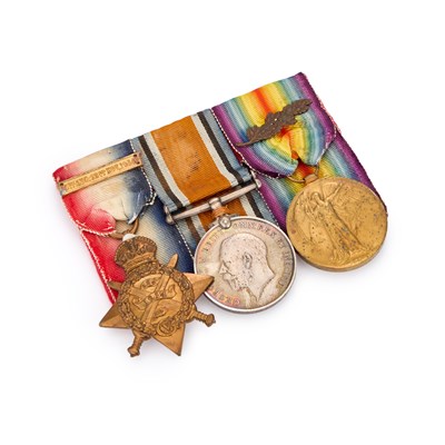 Lot 20 - A FIRST WORLD WAR MEDAL TRIO