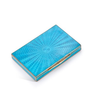 Lot 197 - AN AUSTRIAN SILVER-GILT AND ENAMEL BOX