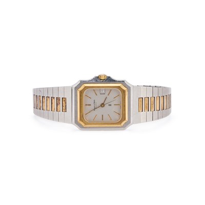 Lot 717 - A GENTS MAPPIN & WEBB BICOLOUR BRACELET WATCH
