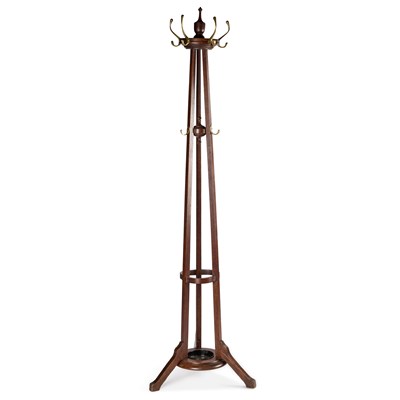 Lot 1138 - AN EARLY 20TH CENTURY OAK HAT AND COAT STAND