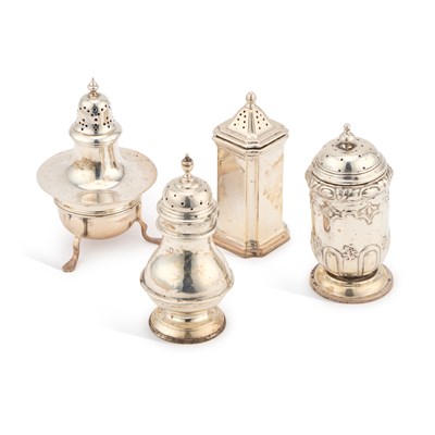 Lot 389 - A GROUP OF SILVER PEPPERETTES