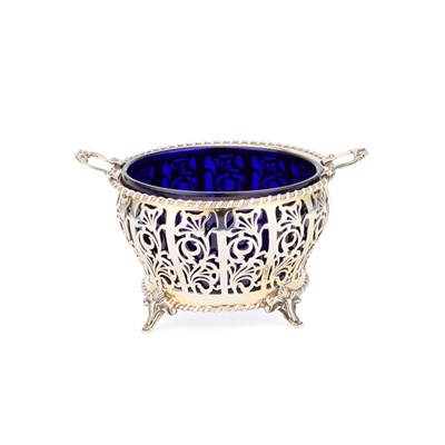 Lot 321 - A GEORGE VI SILVER TWO-HANDLED SUGAR BOWL