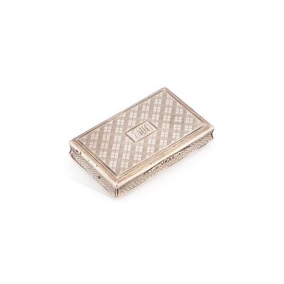 Lot 455 - AN EARLY VICTORIAN SILVER SNUFF BOX