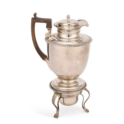 Lot 487 - A GEORGE III SILVER COFFEE BIGGIN