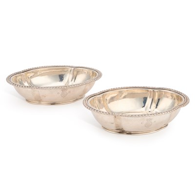 Lot 480 - A PAIR OF GEORGE III SILVER TABLE DISHES
