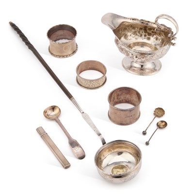 Lot 354 - A MIXED LOT OF SILVER