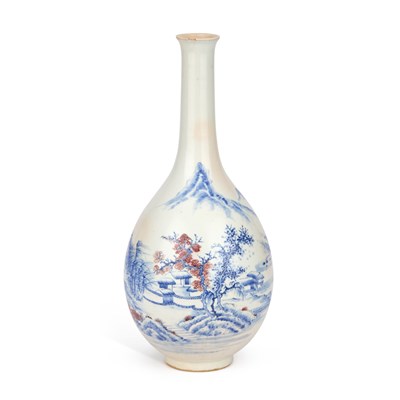 Lot 634 - A CHINESE PORCELAIN BOTTLE VASE