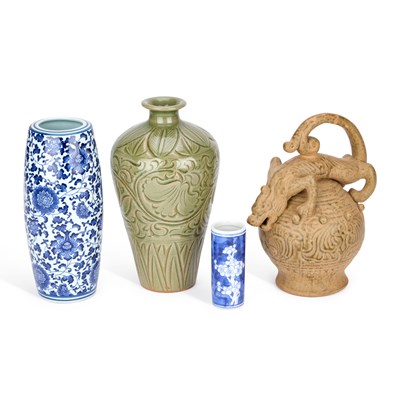 Lot 630 - A GROUP OF FOUR ASIAN CERAMIC VESSELS