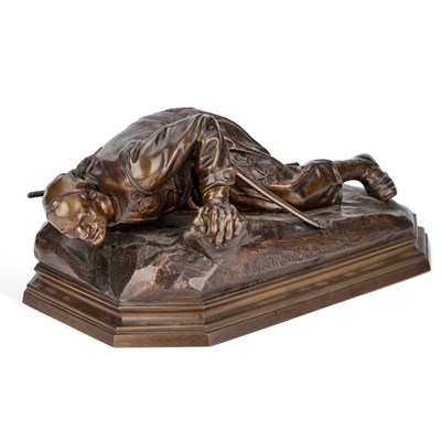 Lot 937 - A FRENCH BRONZE GROUP