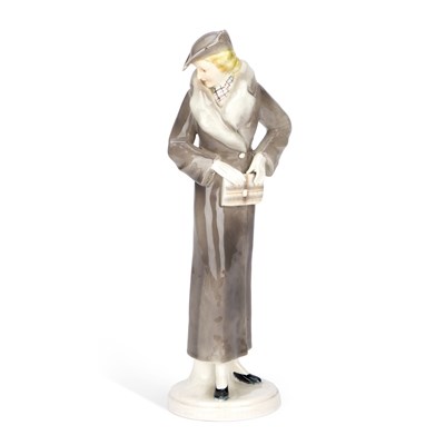 Lot 76 - A CONTINENTAL POTTERY FIGURE