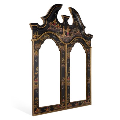Lot 1225 - A 20TH CENTURY CHINOISERIE MIRROR