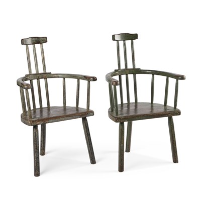 Lot 1251 - A PAIR OF WINDSOR CHAIRS