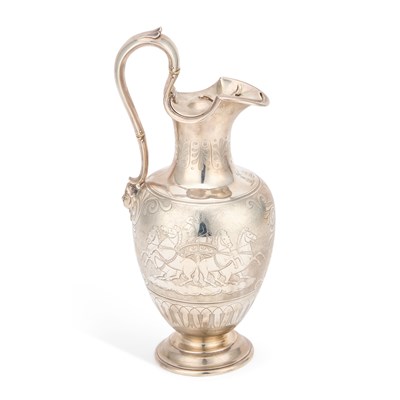 Lot 561 - A VICTORIAN SILVER 'ETRUSCAN' EWER