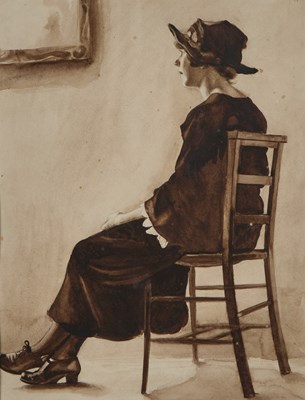 Lot 1052 - ATTRIBUTED TO HAROLD KNIGHT (1874-1961)