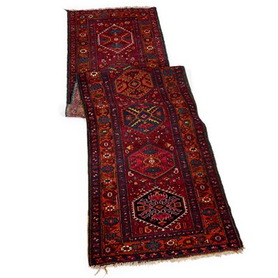Lot 1117 - A NORTH-WEST PERSIAN RUNNER