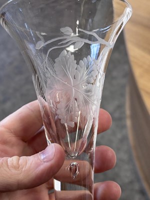 Lot 223 - SIX 19TH CENTURY ALE GLASSES