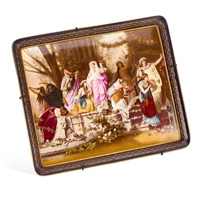 Lot 254 - A VIENNA PORCELAIN PLAQUE