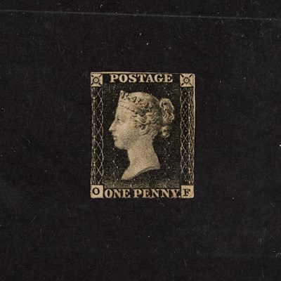 Lot 75 - 1840 1D BLACK UNUSED