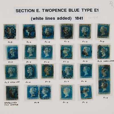 Lot 87 - 24 X SG 14 2D BLUE WHITE LINES ADDED IMPERFORATED
