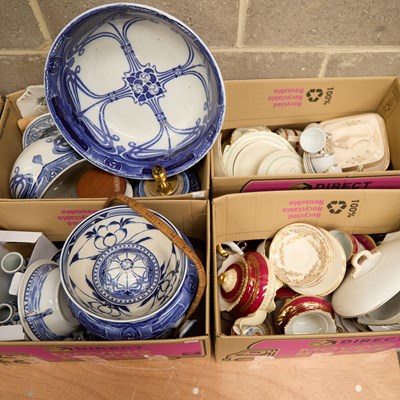 Lot 1 - FOUR BOXES OF CERAMICS