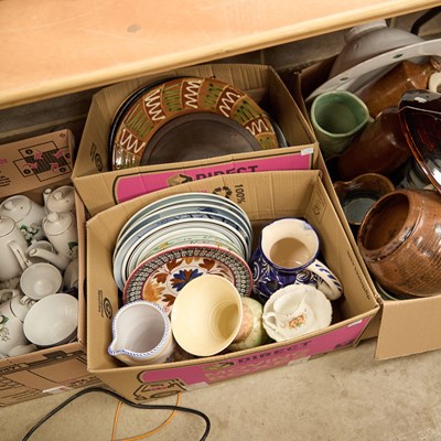 Lot 14 - FOUR BOXES OF CERAMICS