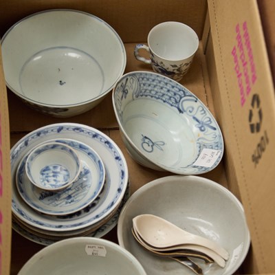 Lot 22 - A BOX OF CHINESE CERAMICS