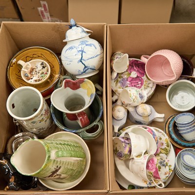 Lot 52 - TWO BOXES OF CERAMICS