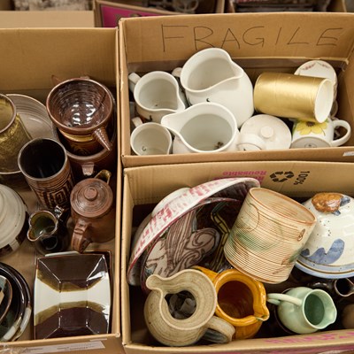 Lot 54 - THREE BOXES OF CERAMICS