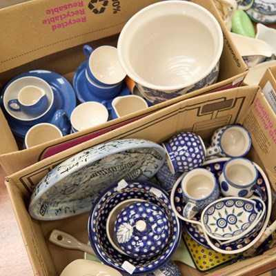 Lot 64 - TWO BOXES OF CERAMICS