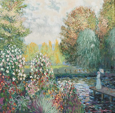 Lot 1025 - JOHN MYATT AFTER CLAUDE MONET (BORN 1945)