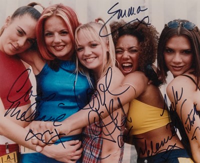 Lot 1024 - A SIGNED SPICE GIRLS PHOTOGRAPH