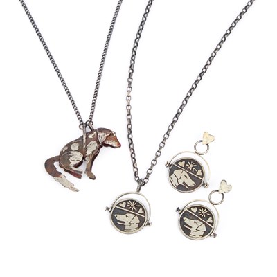 Lot 720 - A GROUP OF CAROL MATHER SILVER JEWELLERY