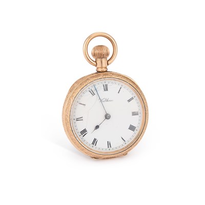Lot 700 - A GOLD PLATED WALTHAM FOB WATCH