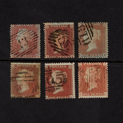 Lot 78 - C2 2ND PERFORATION BLUED PAPER WMK SC PERF 14 AND C6 BLUED PAPER WMK LC 1855