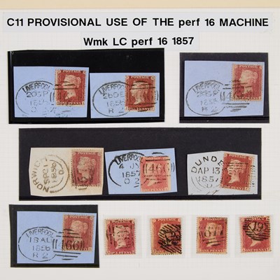 Lot 11 - C11 PROVISIONAL USE OF THE PERF 16 MACHINE WITH LC PERF 16 1857