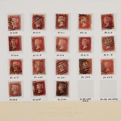 Lot 111 - 1870-79 HALF PENNY PLATES 1-20
