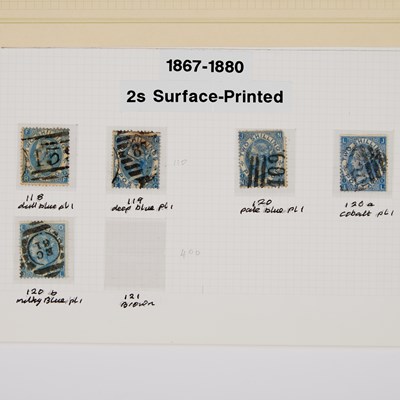 Lot 115 - TWO SHILLING BLUE SHADES
