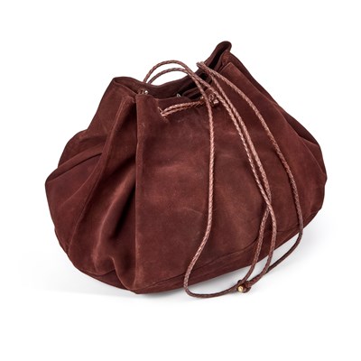Lot 194 - A BOTTEGA VENETA BROWN SUEDE HANDBAG