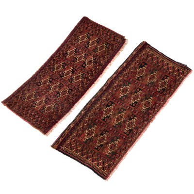 Lot 1087 - TWO TURKOMAN RUGS