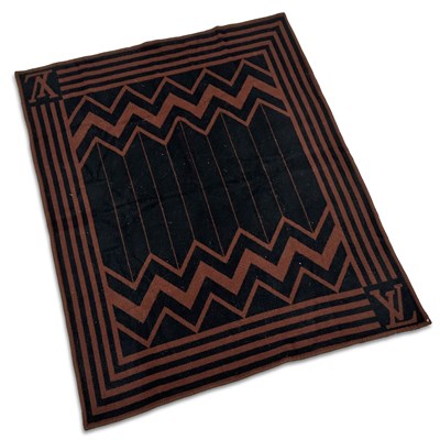 Lot 65 - LOUIS VUITTON KIM JONES - A WOOL AND CASHMERE KARAKORAM TRAVEL BLANKET