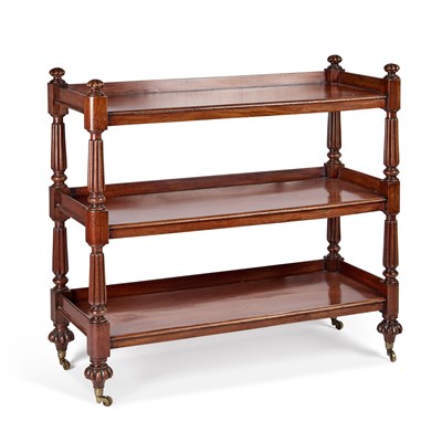 Lot 1142 - A 19TH CENTURY MAHOGANY BUFFET